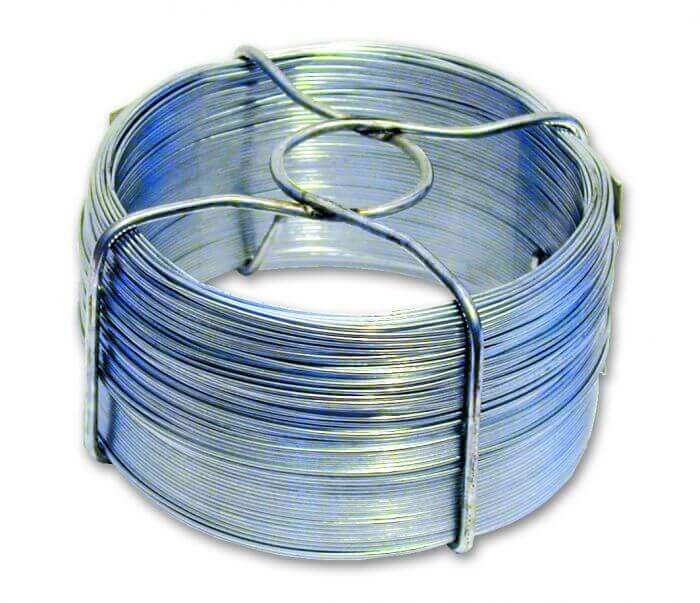 2 rouleaux de fil de fer / fils de reliure en acier galvanisé 1,8 mm x 50 m  sur un