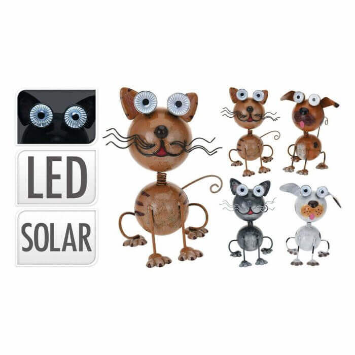LAMPE SOLAIRE ANIMAL EN METAL 24CM - LUMINAIRE JARDIN - Mr Bricolage : Outillage, Jardinage, Animalerie, Electricité