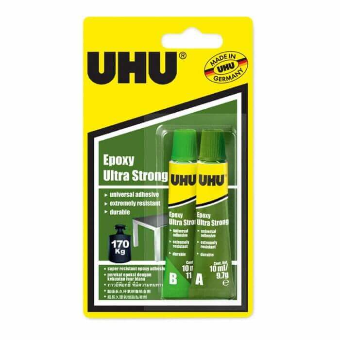 COLLE UNIVERSELLE DURABLE , EXTRÊME RESICTANCE -UHU EPOXY ULTRA STRONG  2X10 ML- - COLLE - Mr Bricolage : Outillage, Jardinage, Animalerie, Electricité