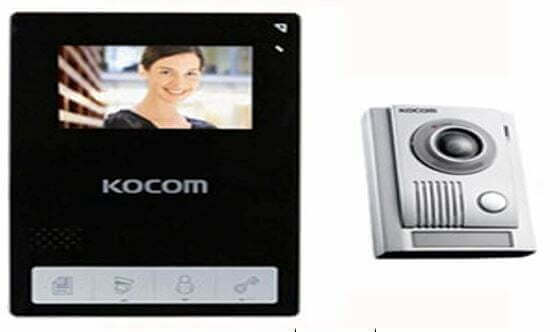 KIT VIDEOPHONE 1 POSTE LCD COULEUR NOIR KOCOM - Accessoire HIFI, TV et telephonie - Mr Bricolage : Outillage, Jardinage, Animalerie, Electricité
